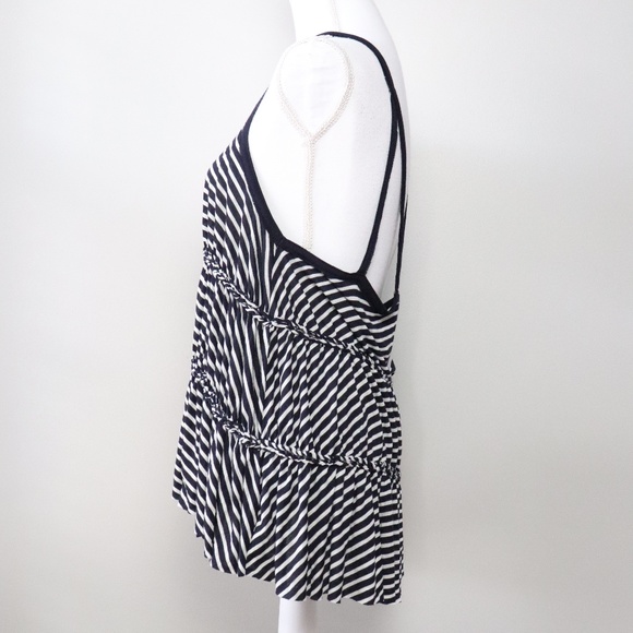 We The Free Blue/White Striped Tank Top | Size M - Picture 2 of 5